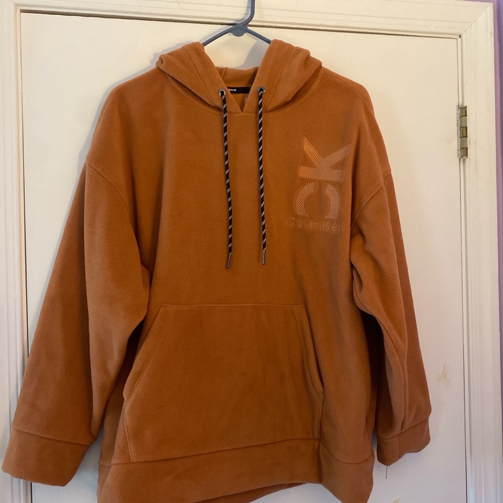 Calvin Klein Orange Hoodie Sweater never worn